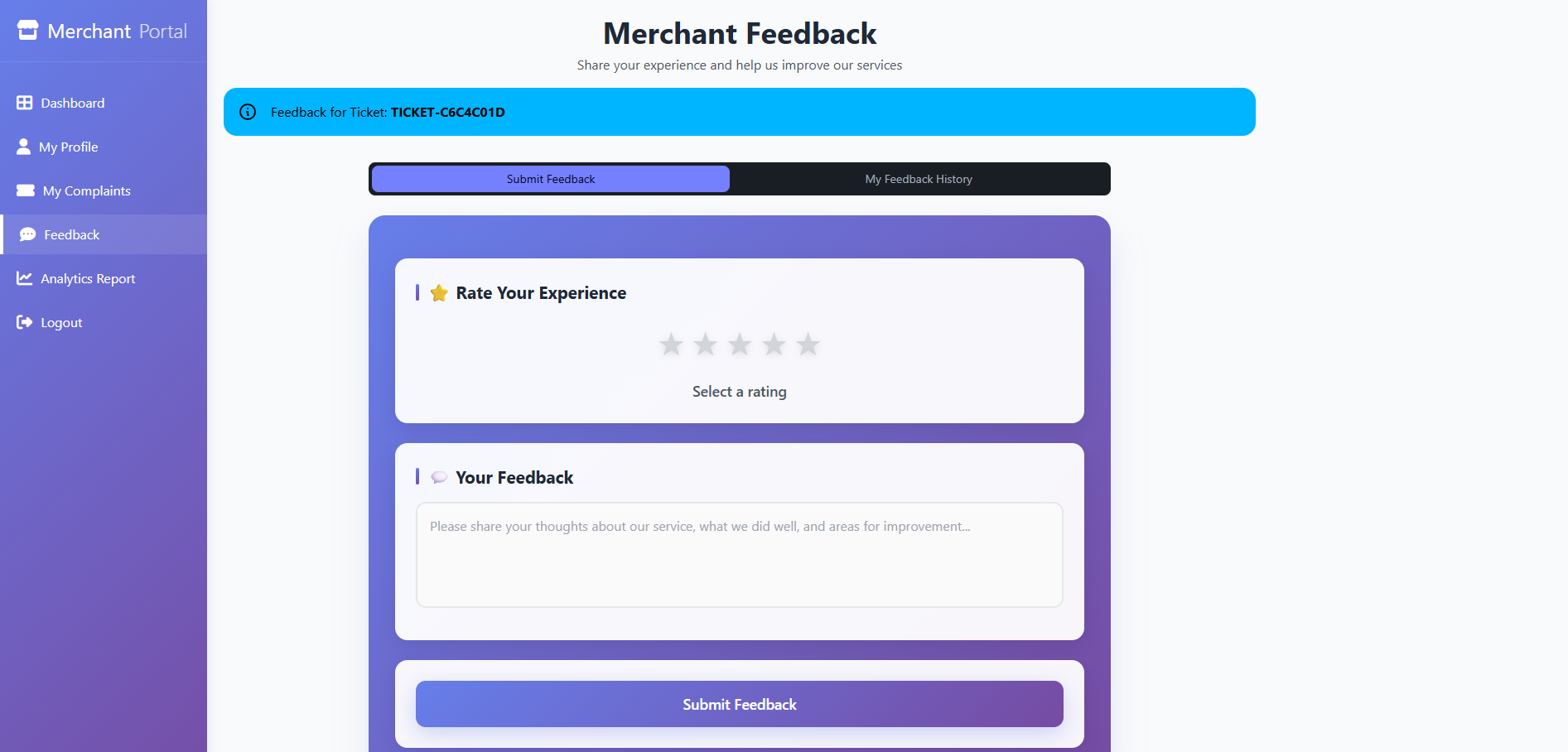 Merchant Feedback